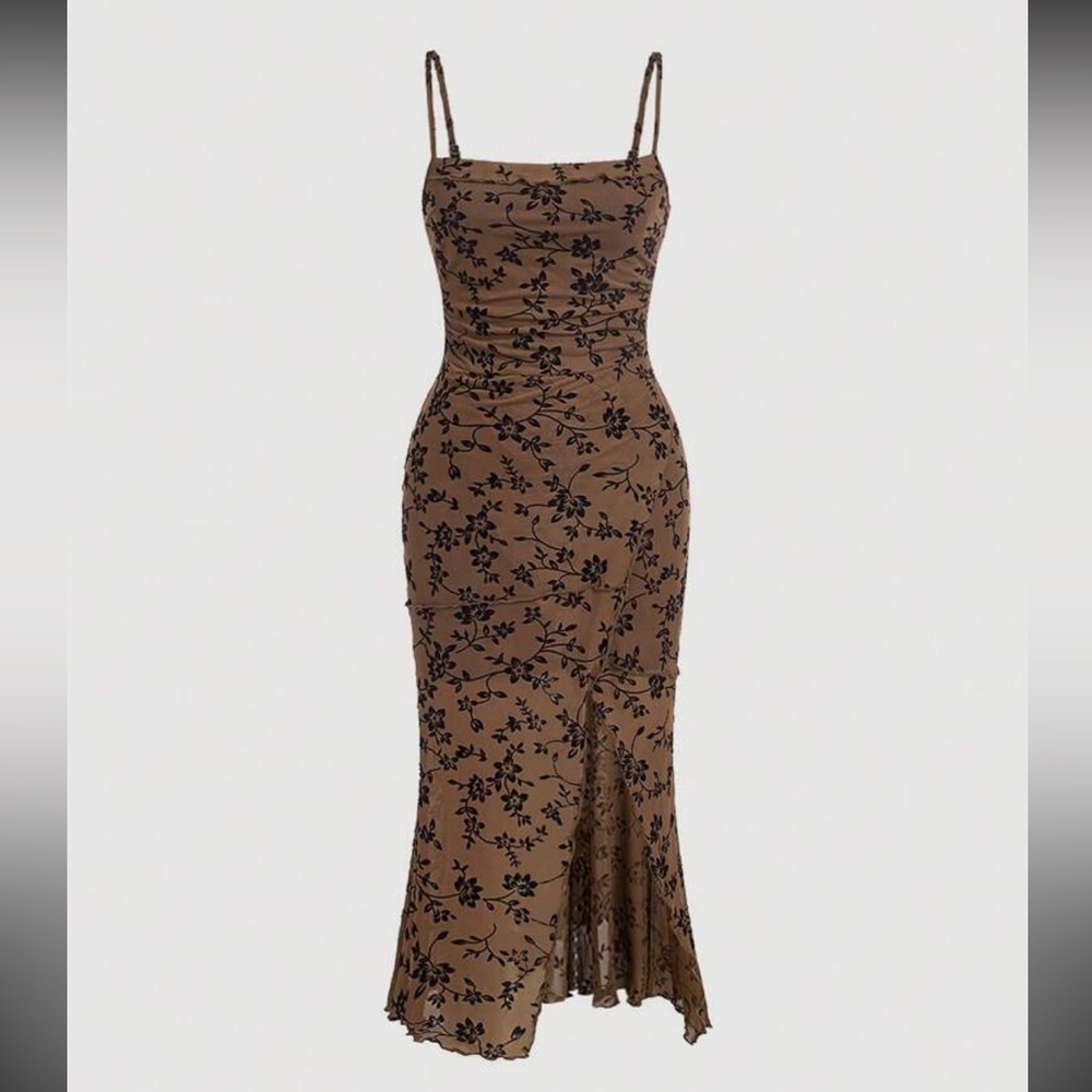 Split floral dress - Picture 1 of 4